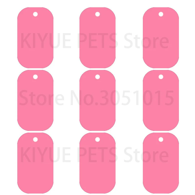 100 Stück Erkennungsmarken, Militär-Haustier-ID-Tags, Aluminium-Namensanhänger, leere Erkennungsmarken, personalisierte, individuelle Erkennungsmarke