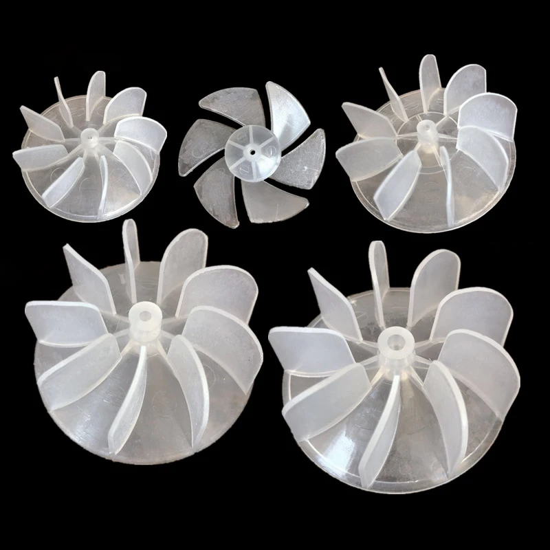 Small Power Mini Plastic Fan Blade 4/6 Leaves Power Hair Dryer Motor Fan Leaf For Hairdryer Motor Accessories