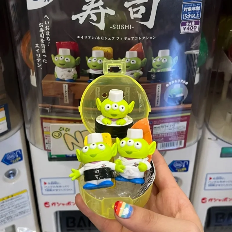 

Tomy Toy Story Alien Sushi Chef Gashapon Capsule Toy Vol 02 Collectible Figure Desktop Ornament For Adult Collection Display