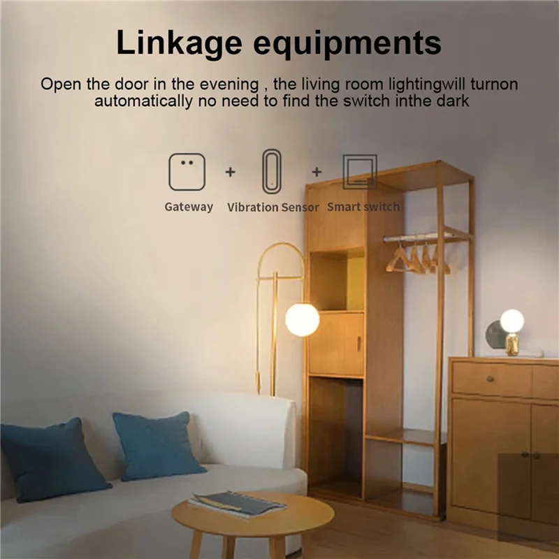 【HASD】3X Tuya Zigbee Smart Trillingssensor Kanteldetector Home Security Bescherming Smart Life App Real-Time Monitor Alarm