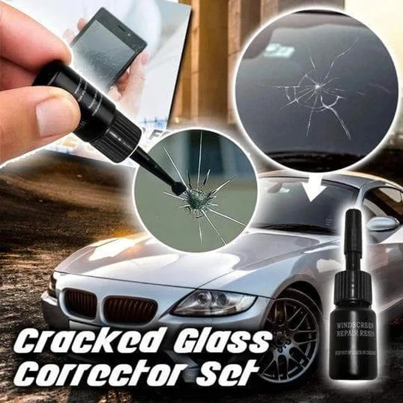 Automotive Glass Nano Repair Glue Fluid Car Windshield Repair Resin Cracked Glass Repair Kit Glass Corrector Car Crack Repairing