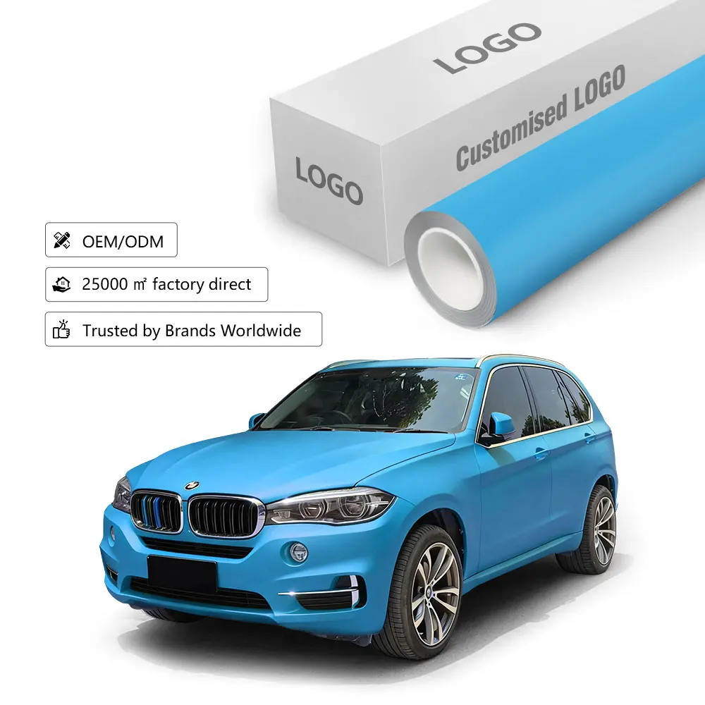 

Manufacturer Wholesale Ultra-matte Blue PVC Paint protection Film Rolls, Self-healing Scratch-resistant Vinyl Stickers