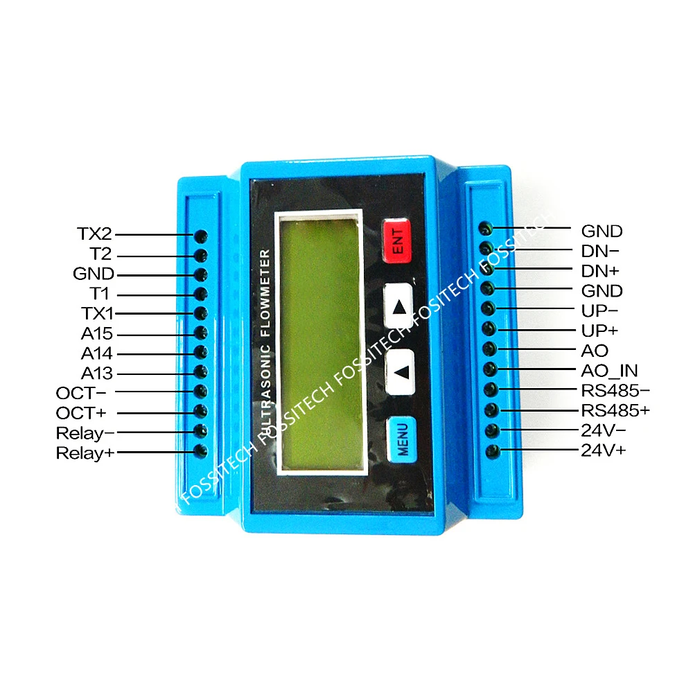 TUF-2000M DN50~700mm Digital Ultrasonic Flowmeter Module With TM-1 Sensor Indicator Counter Water Flow Meter