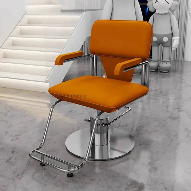 

Итальянские креативные парикмахерские кресла премиум-класса: модные, элегантные, уютные салонные кресла европейского дизайна, мебель для салонов красоты