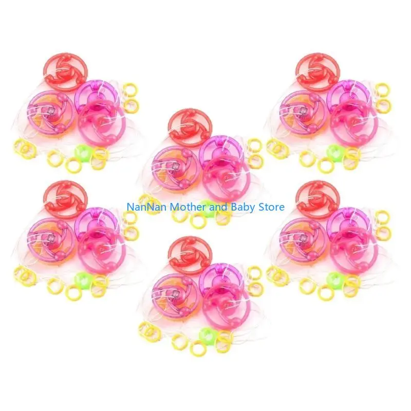 

Pull String Gyro Wheel Spinning Top Nostalgic Finger Gyroscope Kids Party Favor