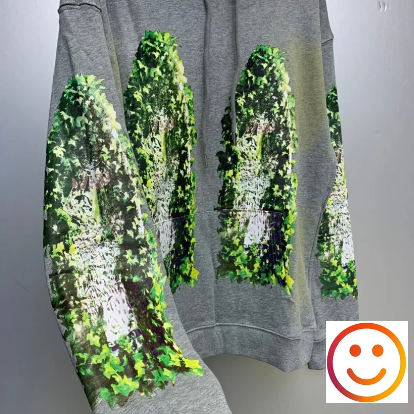 Gray WHO DECIDES WAR Garden Glass Print Hooded Hoodie Men Women High Quality Winter WDW Casual Streetwear Pullovers Sweatshirt