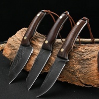 Household Wooden Handled Knives Fruit Knives Stainless Steel Kitchen Knives For Cooking And  Faca Artesanal Aço Forjado