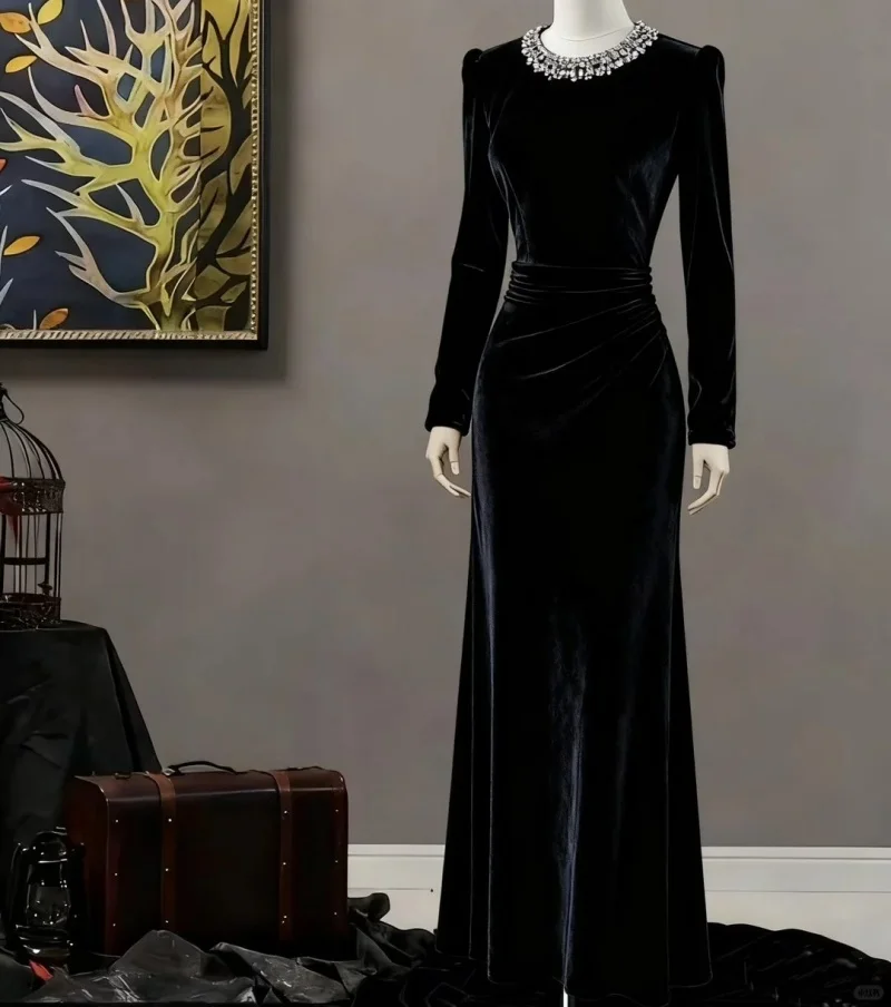 

Индивидуальный белый бархатный женский модный комплект с высокой талией, длинная юбка, осень-зима, дизайн с высокой талией, корейский стиль