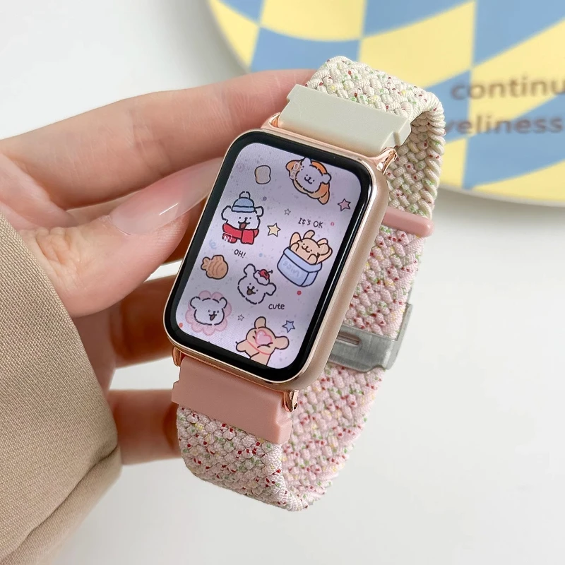 

Nylon strap for Xiaomi band 9 Pro Sport Correa Bracelet Woman Man watchband for Redmi watch 5/4 Smartwatch Wristband