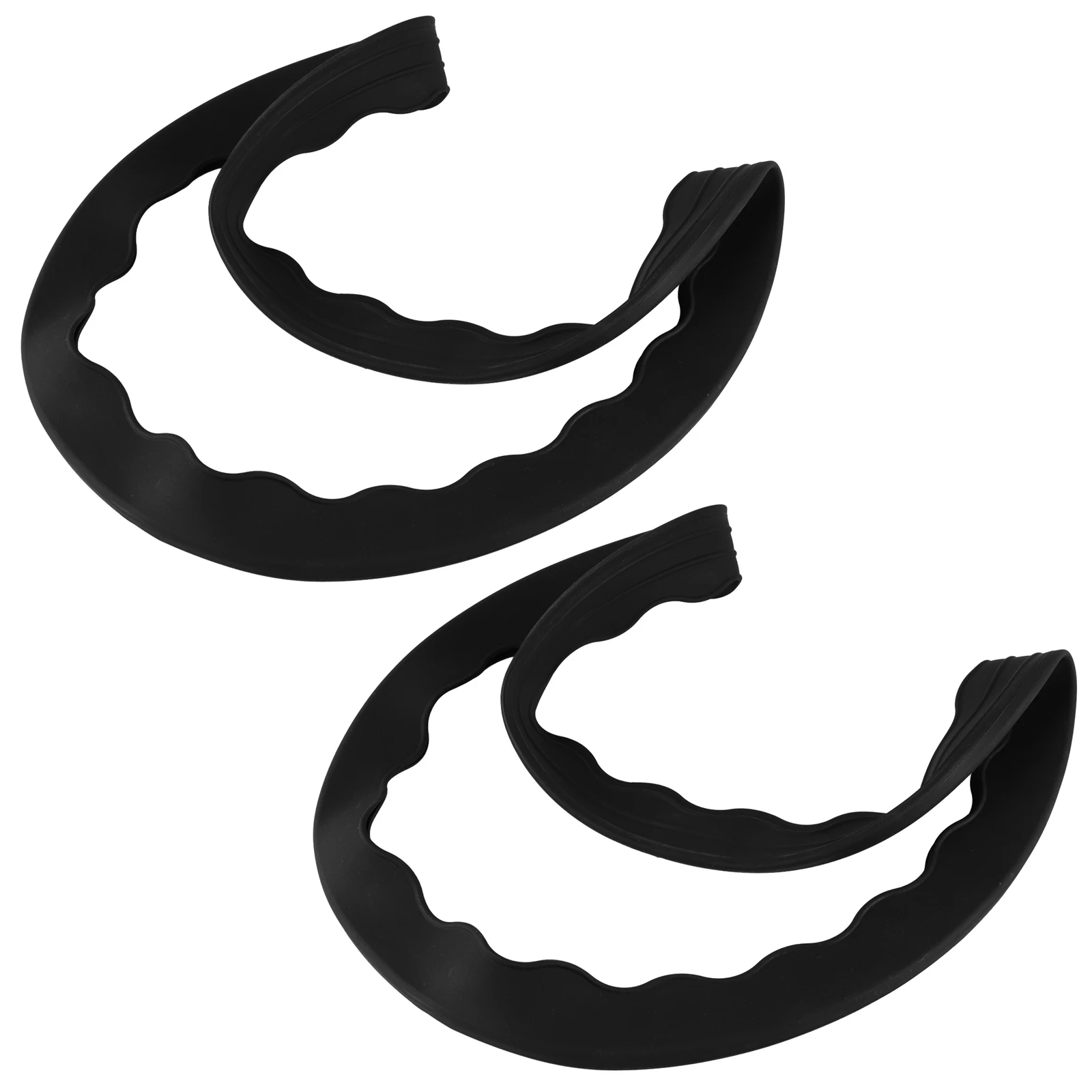 

2 Pcs Non-slip Mat Stool Leg Protector Floor Furniture Pad Chair Protectors for Pads Bottom Covers Antislip Silent Foot