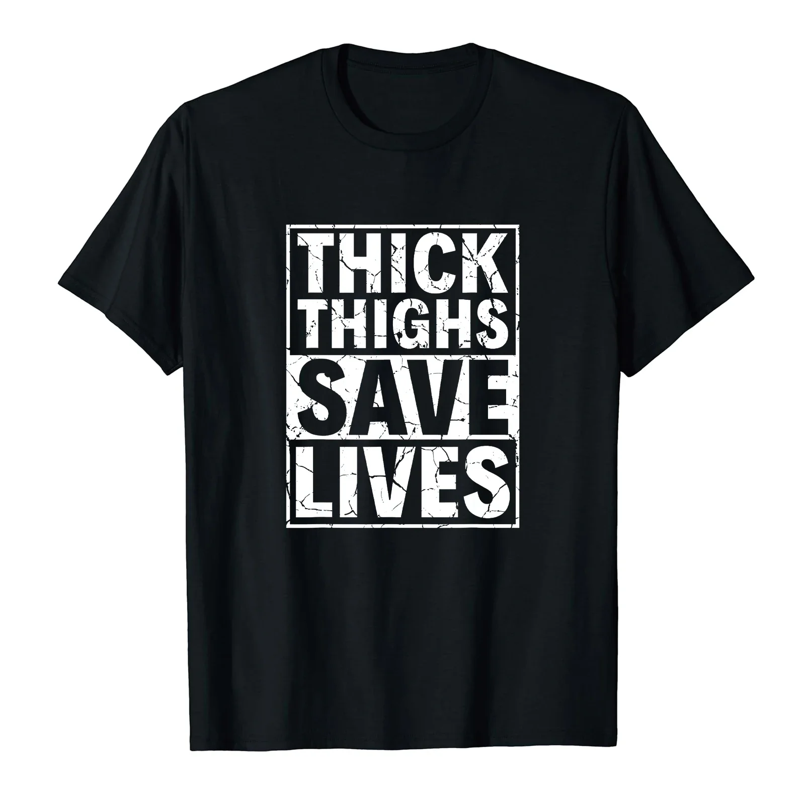 Thick Thighs Save Lives Print T-Shirt Print Casual Sarcastic Tops Lady Clothes Summer O-neck Short Sleeve Vintage Leisure Tees