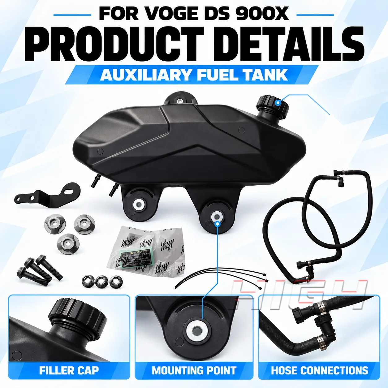 Fuel Tank Decor Trim Mod Frame Accessories For VOGE DS900X Appearance Upgrade Parts