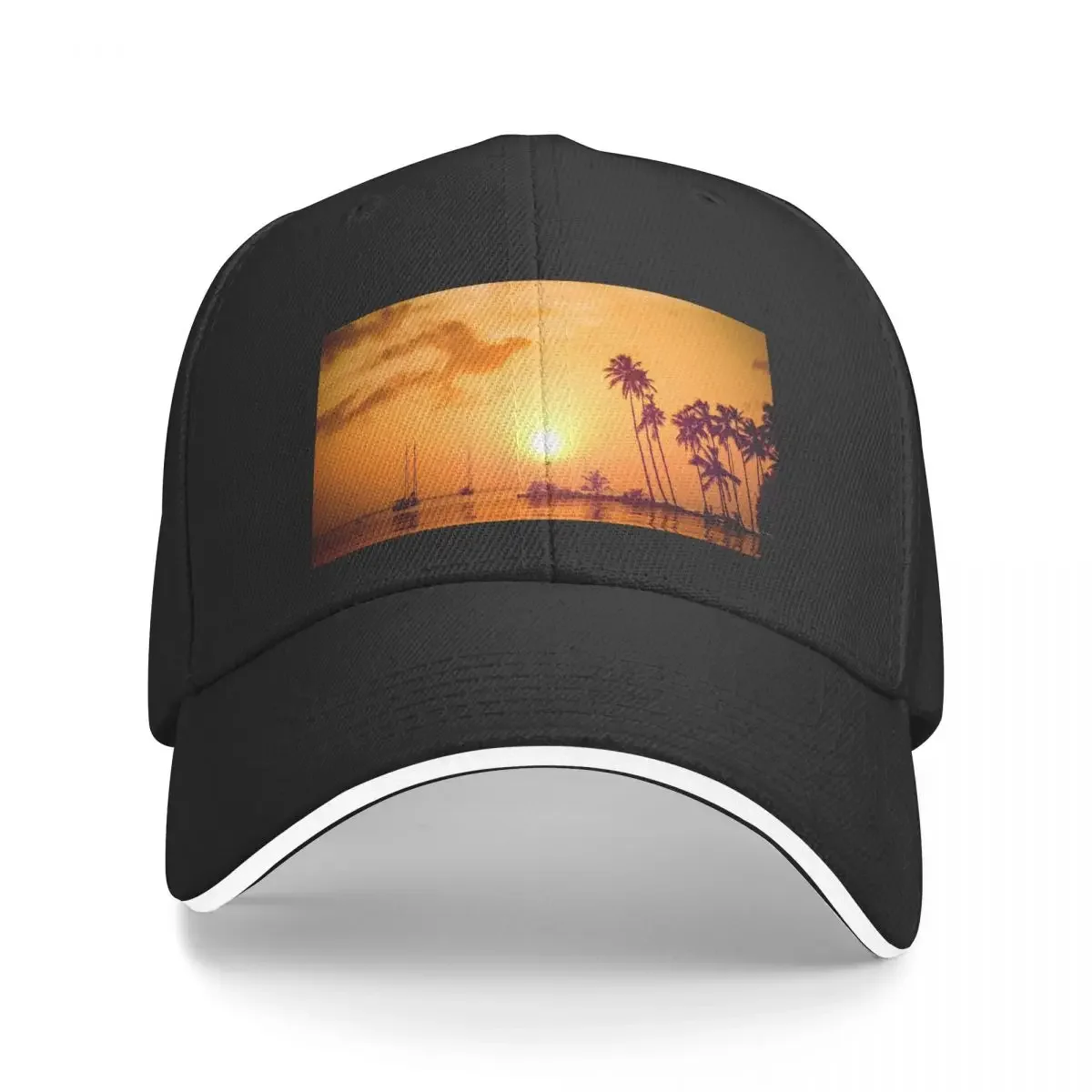 Tropical Sunsets Baseball Cap tea Hat beach hat Hat Beach New In The Man Women's