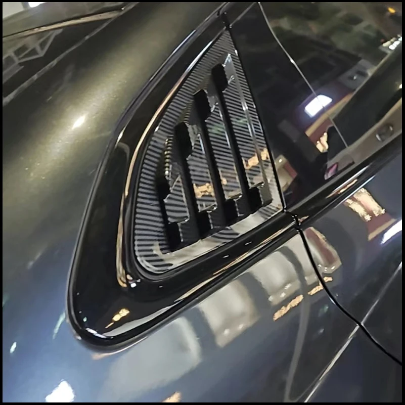 

For Chevrolet Malibu 2016-2020 Car Rear Window Blind shades Louver Frame Sill Molding Cover Sticker Trim Accessories Car-Styling
