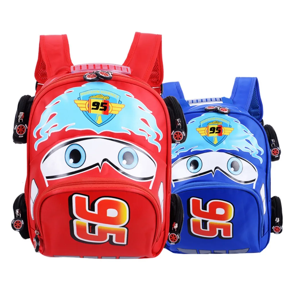 Disney Cars Children Backpack 3D Cartoon Multiple Options Fashion Comfortable High-capacity Student School Bags Christmas Gifts