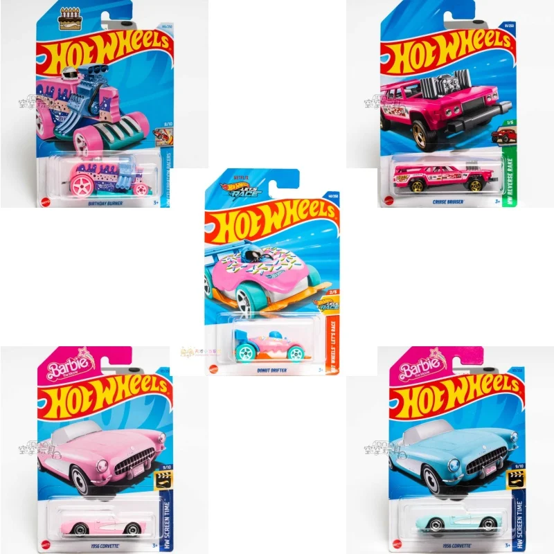 

Mattel Hot Wheels 1/64 1831956, Corvette Pink Mattel, маленький спортивный автомобиль из сплава ветрового и огненного колеса