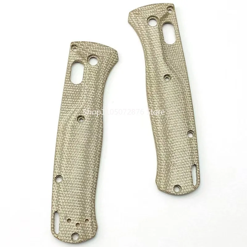 1 Pair Bugout BM 535 Folding Knife DIY Parts Micarta Material Handle Scales Patches Replacement Grip Accessories
