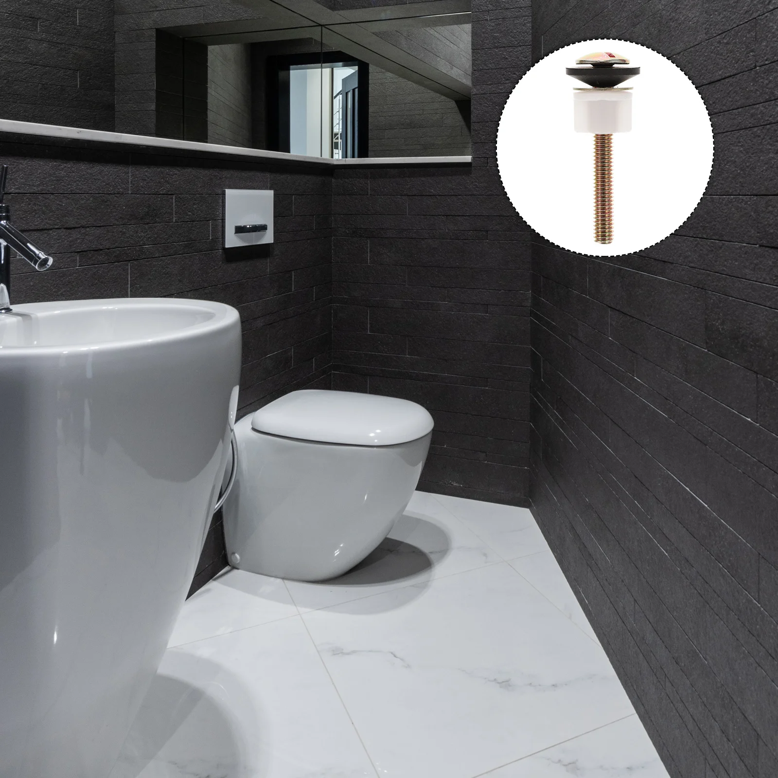 

2 комплекта болтов для сиденья унитаза, винты, железо премиум-класса, прочные запасные части, универсальные аксессуары для установки сиденья унитаза, практичные