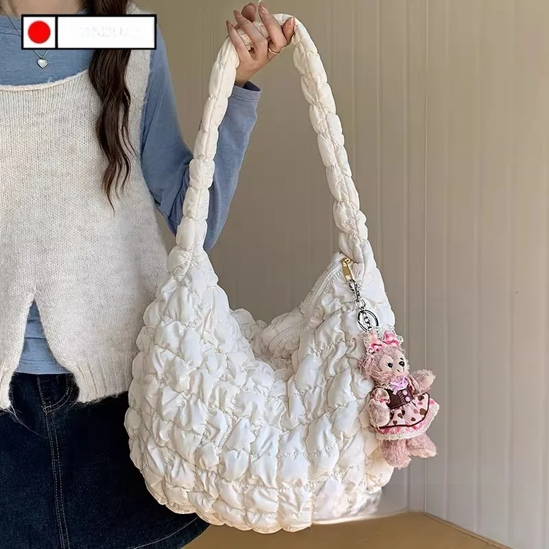 

Cloud ape Bubble Capaci Commuter Crossbody Bag Lightweight Versatile Folded Design 2025 New Sle Soft Handbag for Youth