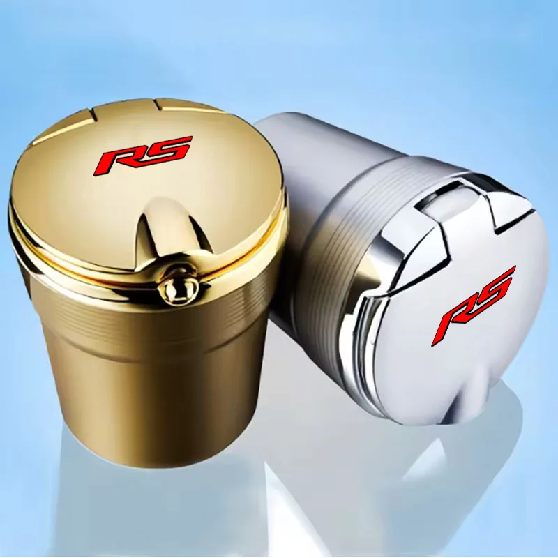 Car Ashtray with LED Light Car Smokeless Cup Holder For Chevrolet RS Corvette Silverado Camaro Cruze Malibu car Accessories