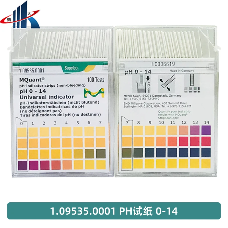 German Merck PH test paper 1.09535.0001 1.09543 pH precision test strip extensive test paper