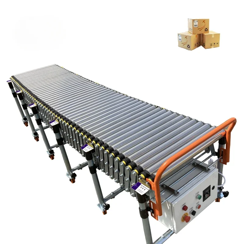 

Heavy-duty Motorized Loading Unloading Roller Conveyor Belt System Chain