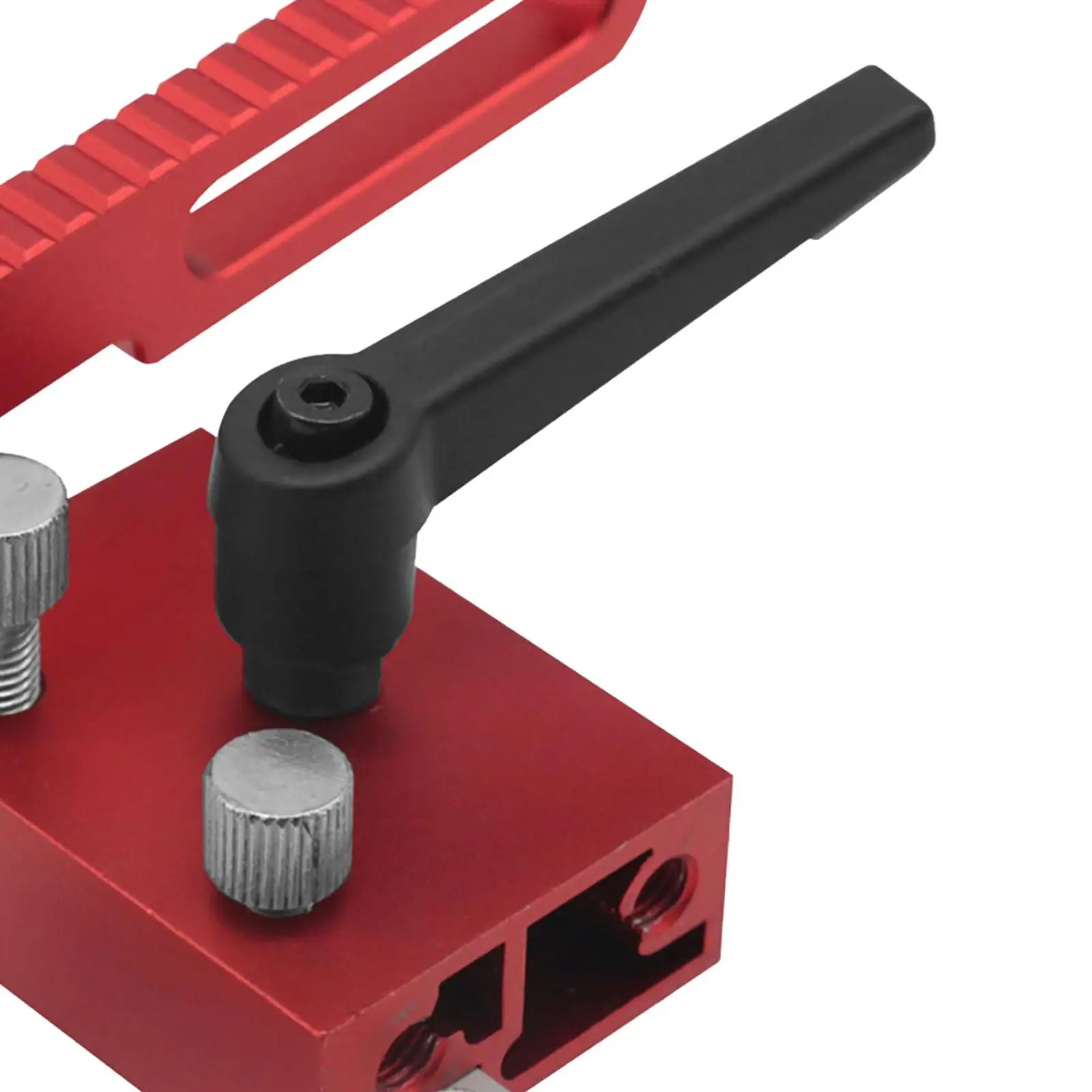 Miter Track Stop Aluminum Alloy Fence Slot Limiter Ergonomic Handle Suitable for DIY Manual Workbench