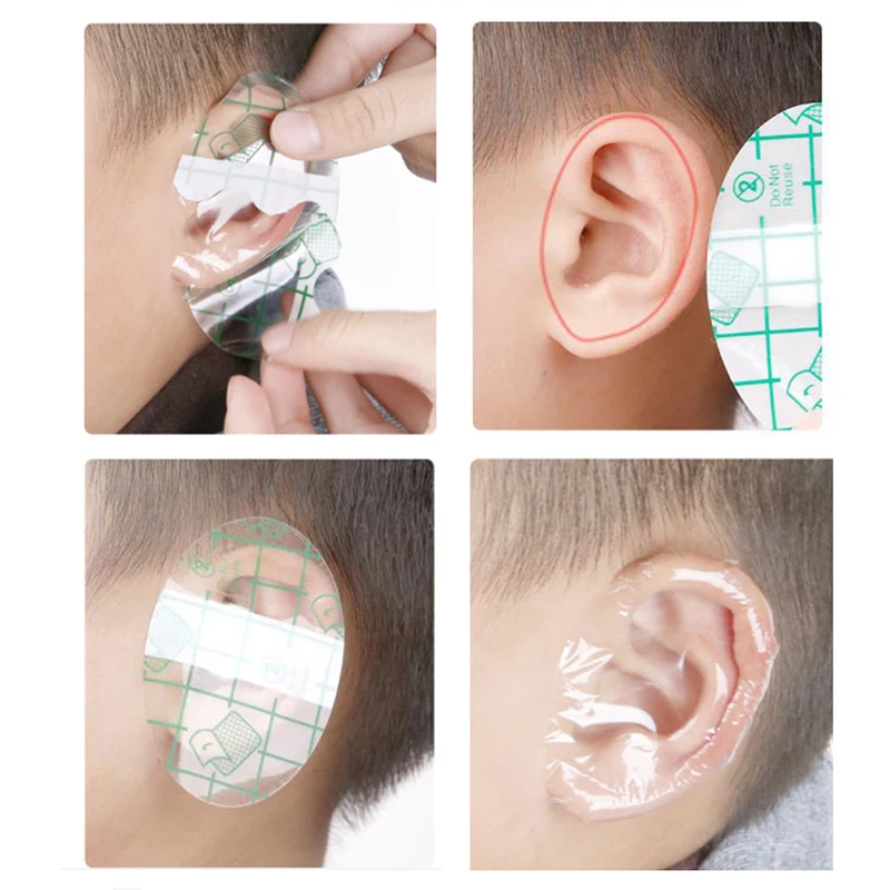 20Pcs Waterproof Transparent Tape PU Film Medical Adhesive Plaster Wound Dressing Fixation Tape Wound Sticker Ear Protector