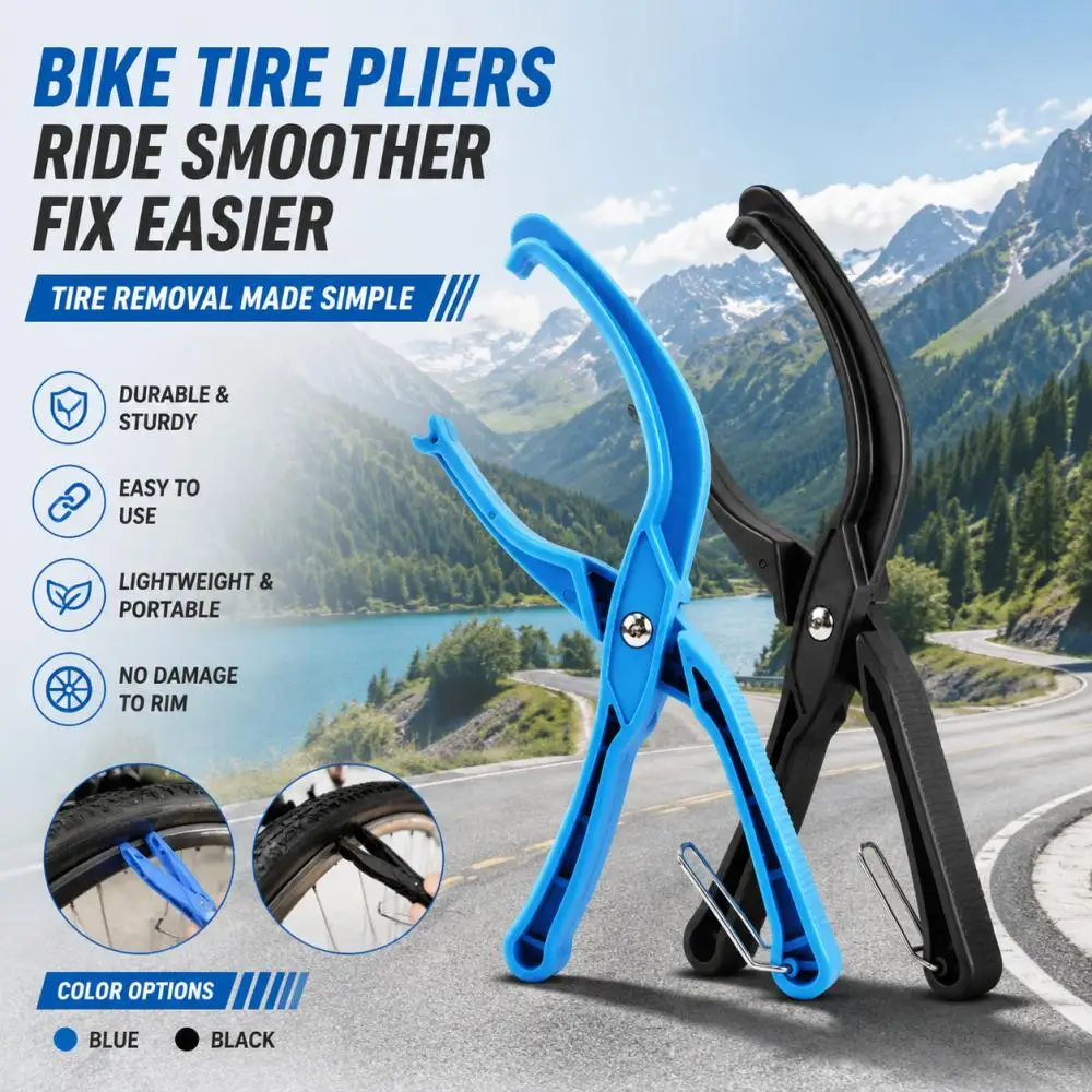 DOMEN Fahrrad-Reifenheber Fahrrad-Reifenzange Fahrrad-Reifenabzieher Klemme Mountainbike-Reifenreparaturwerkzeug Fahrradzubehör – Detail 3