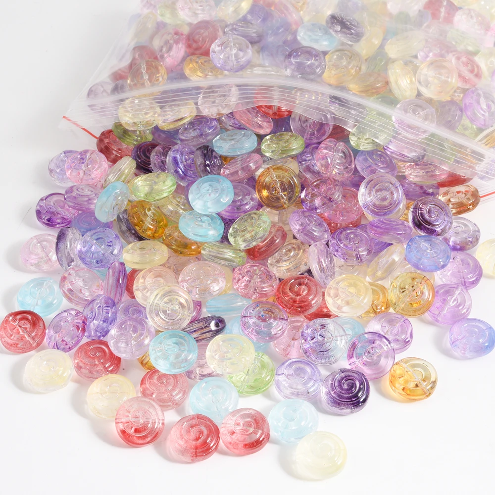 

Random Mixed 10/20/30pcs Whirlpool Colorful Gradation Handmade Loose Beads Roast Porcelain Beads DIY Bracelet Anklet Accessories