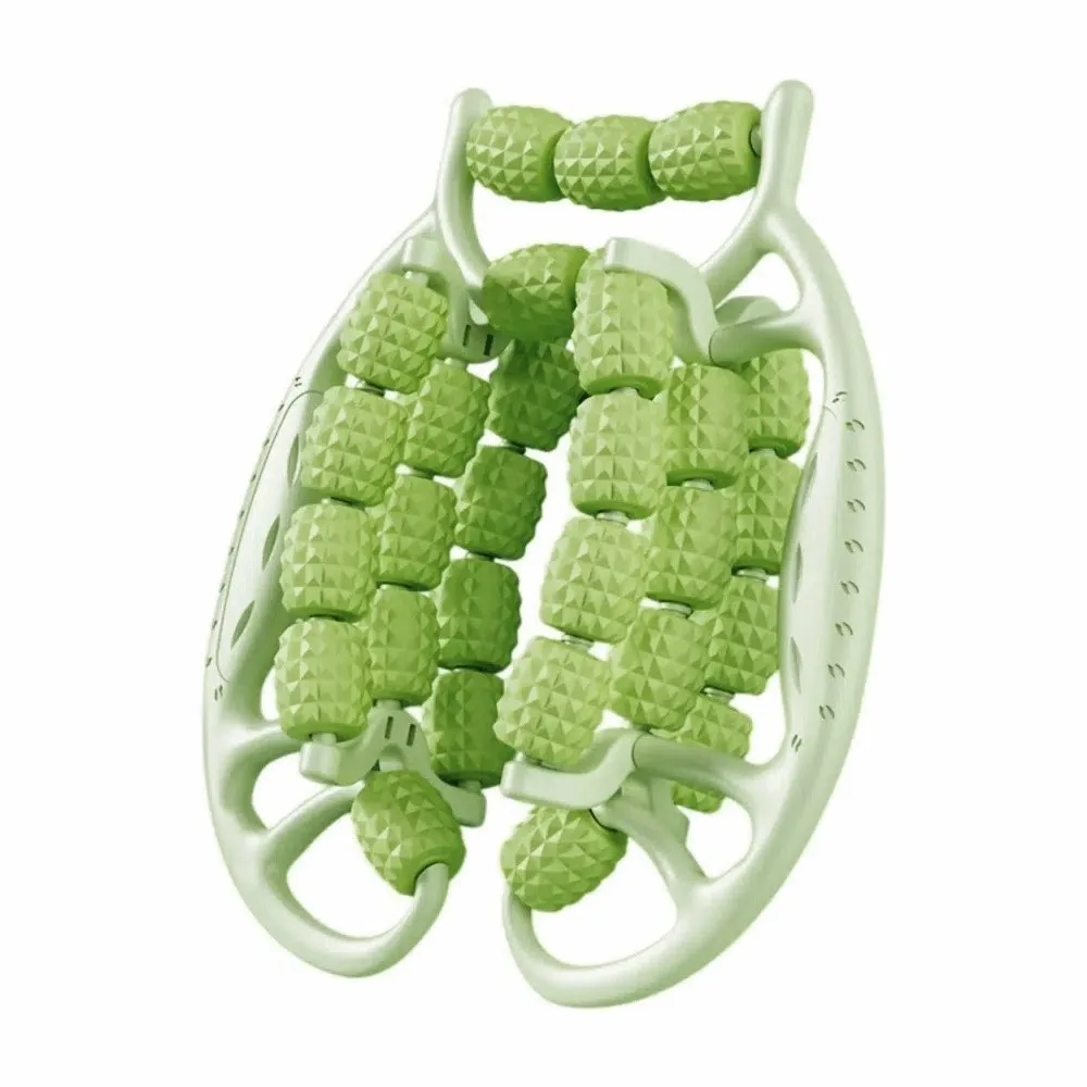 

29/23 Wheels Annular Leg Clamp Massager 360-degree Rotation Multifunctional Cellulite Massager Handheld Deep Fabrics