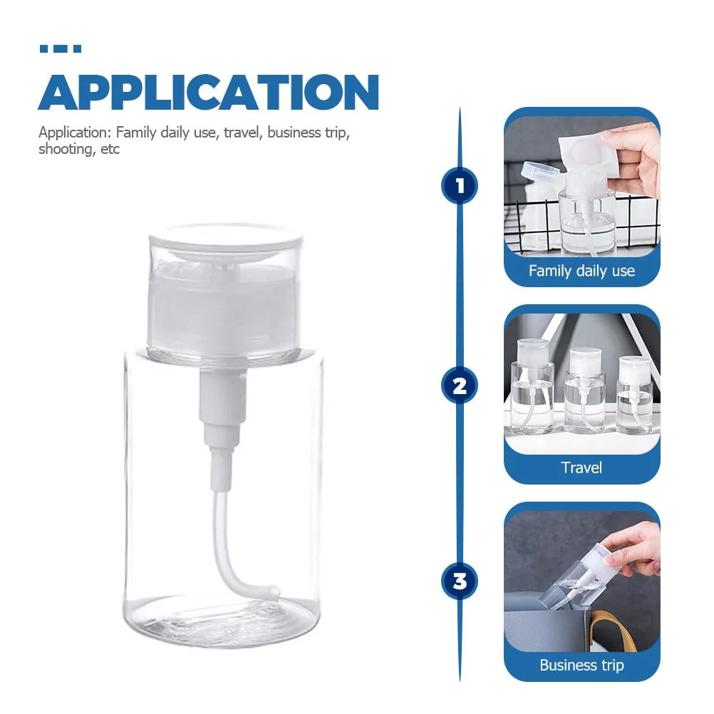 

3Pcs Press Down Empty Lockable Pump Dispenser Bottles Premium Petg PP Material Lightweight Portable Empty Lockable Pump