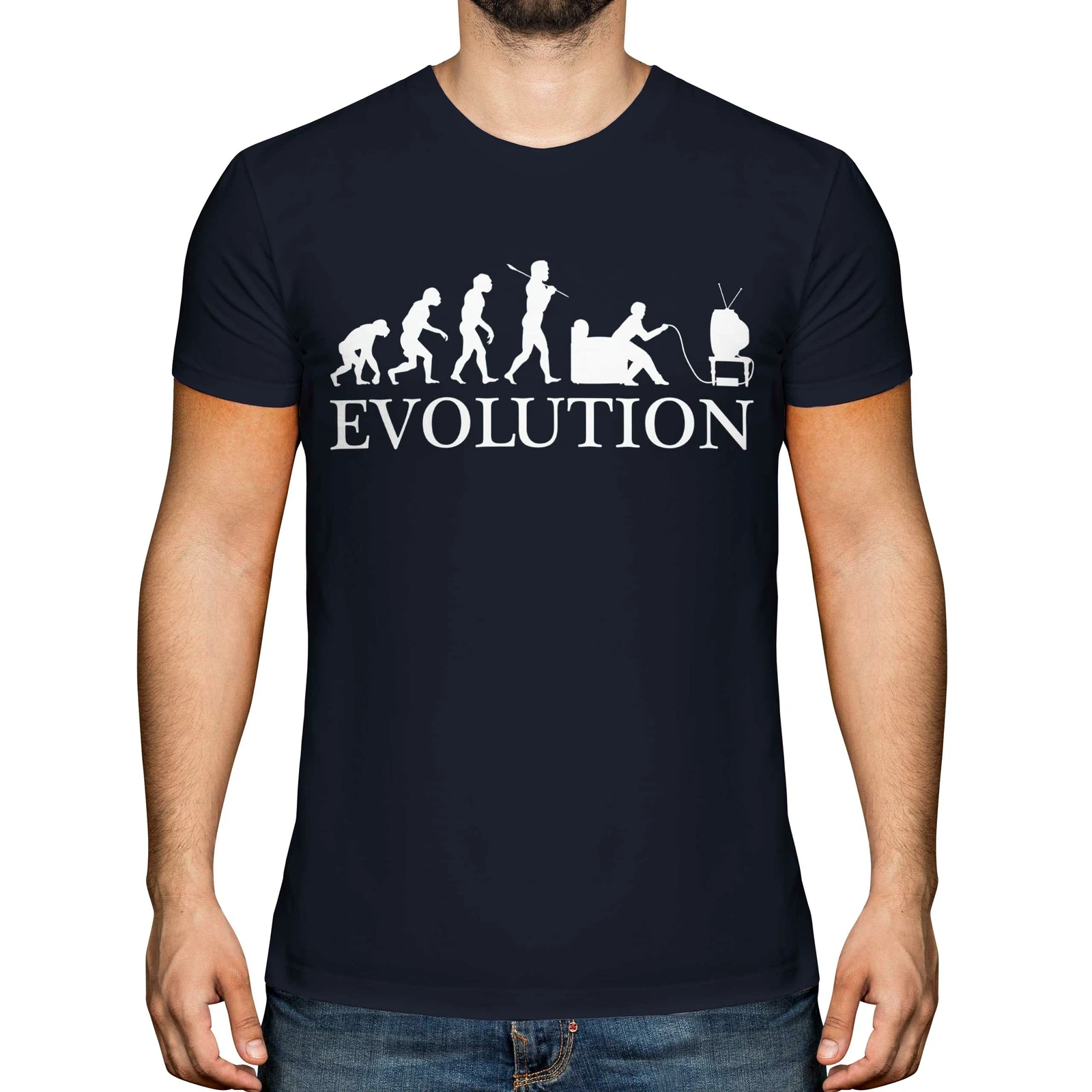 Evolution Gaming Console - Camiseta GAMER EVOLUTION OF MAN para
