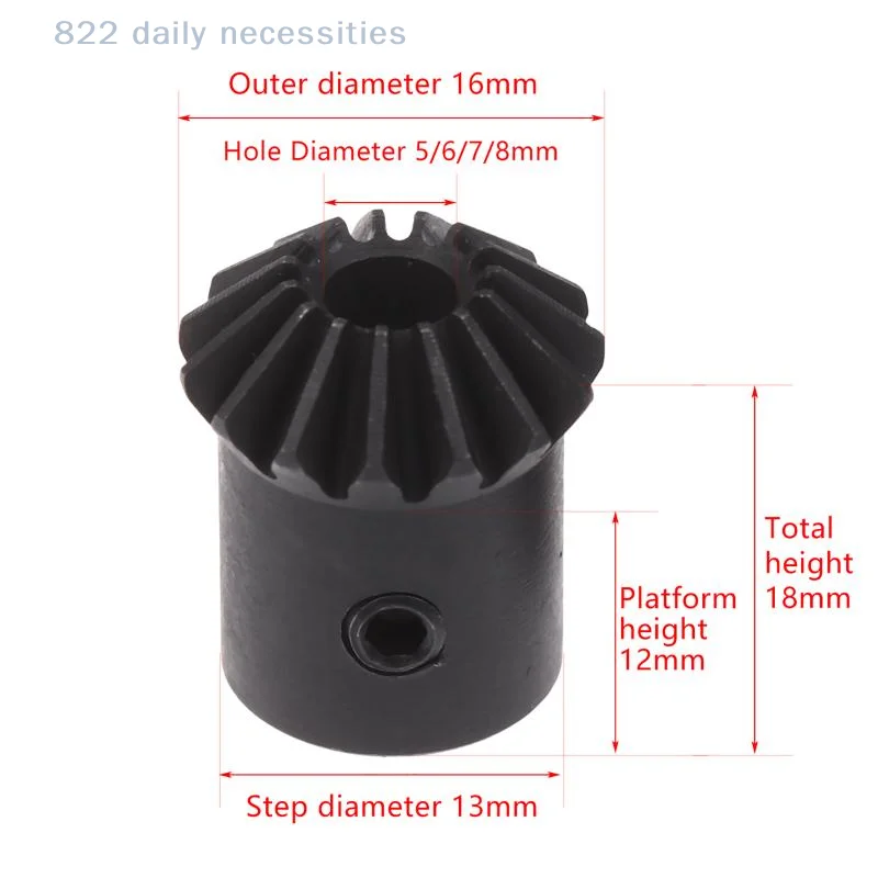 convenientHeavy Duty 2Pcs 1M 15T Spiral Bevel Gear Set Modulus M1 90 Degree Differential Gear for DIY Gearbox Solutions