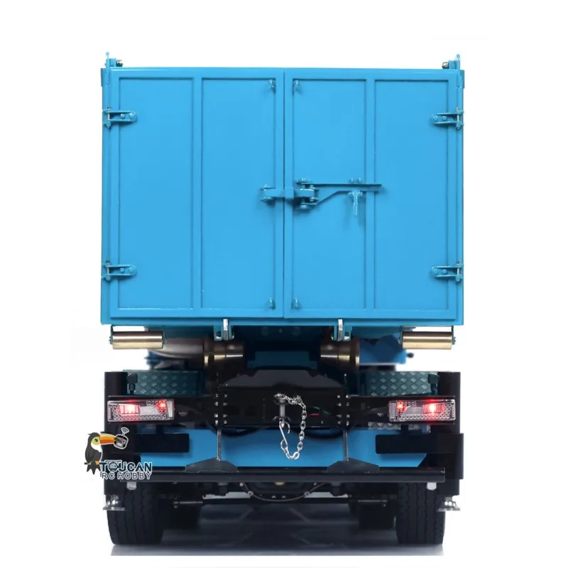 Metal 1:14 770S Hydraulic RC Dumper 10x10 Radio Control Full Dump Trucks Crane Light Sound 3 Speed Transmission Car Vehicle