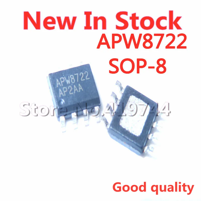 5PCS/LOT APW8722KAI-TRG APW8722 SOP-8 PWM controller IC In Stock NEW original IC