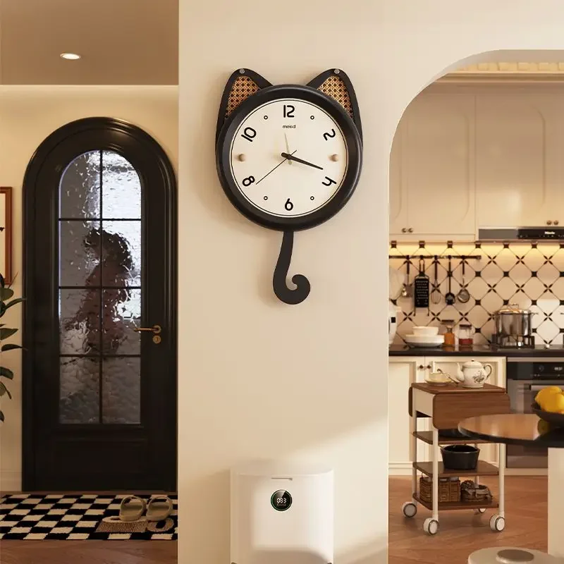 

Французский домашний декор, винтажные настенные часы, новое украшение для гостиной с бесшумными часами, современный дизайн