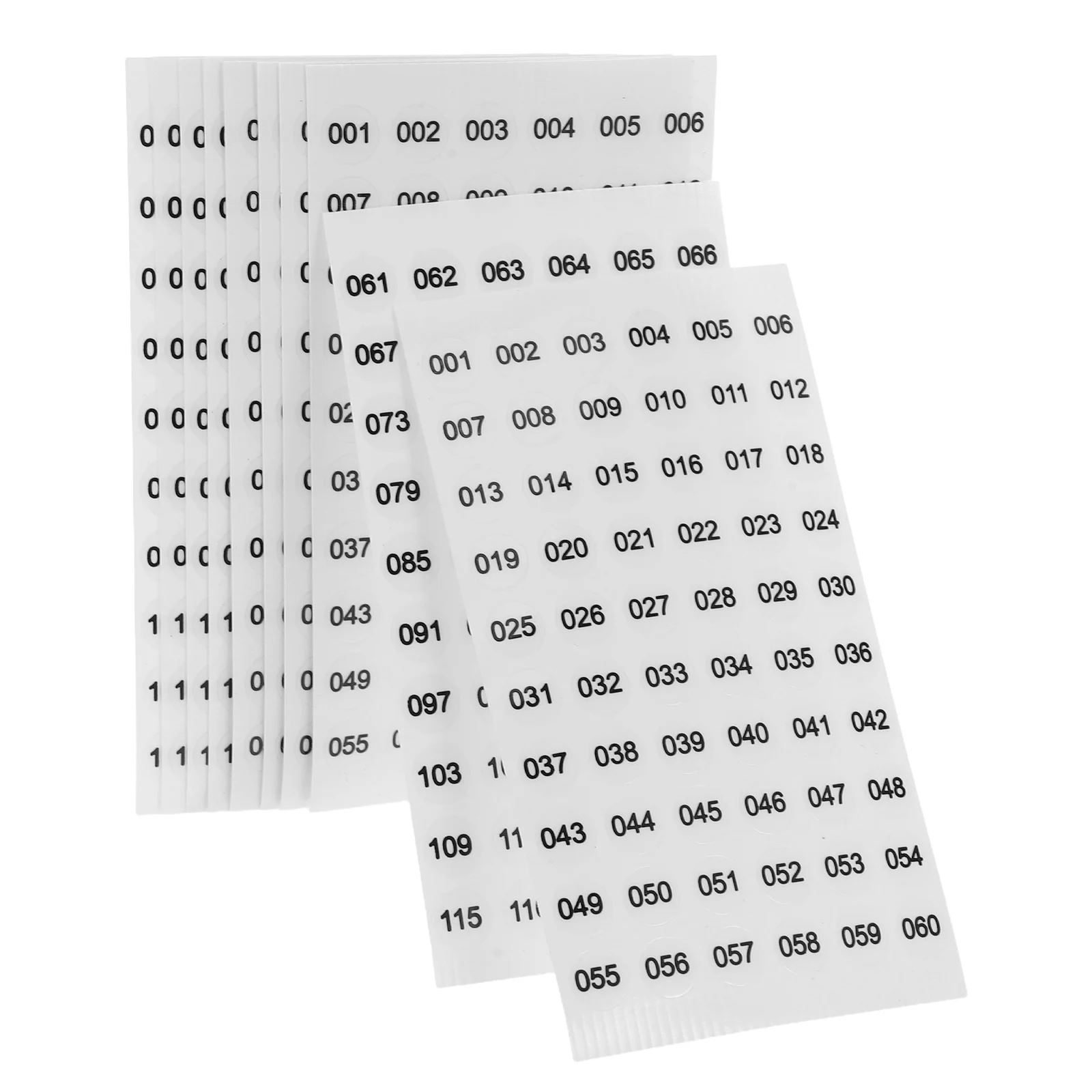 

Self Adhesive Numbered Stickers for Nail Polish Bottles 001-60 061-120 Easy Application Clear Identification Sturdy Adhesion