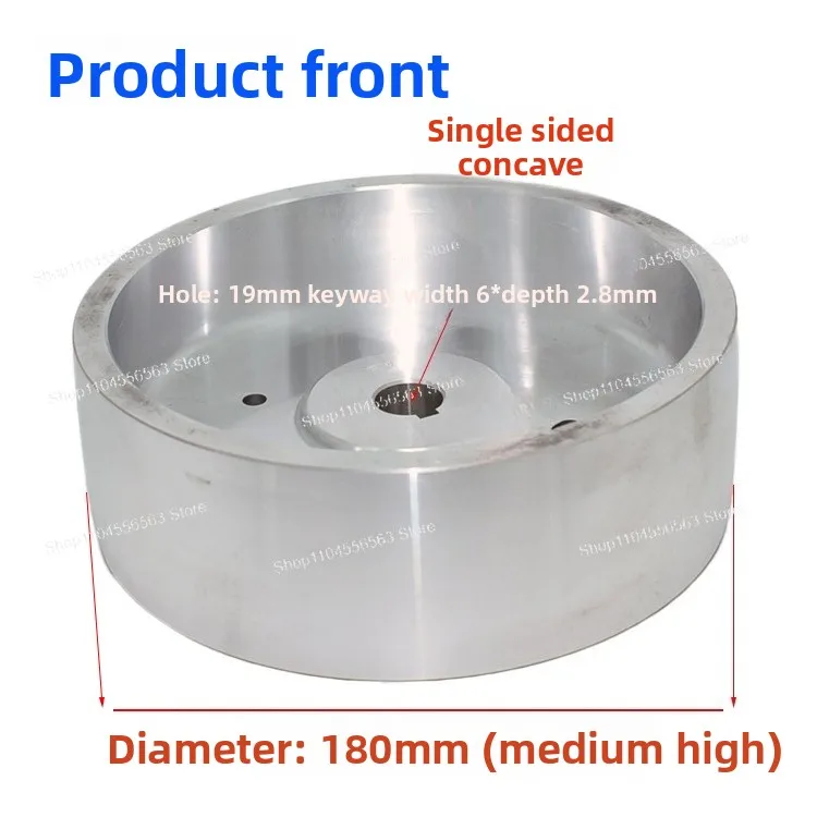 Belt Sander Drive Wheel, Full Aluminum Core 180x60x19 for Polishing Machine
