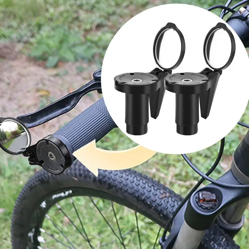 Handlebar Bikes Mirrors 360 Degrees Rotation Bikes High-definition Reflective Mirrors Bikes Rear View Mirrors Ebike Mirrors