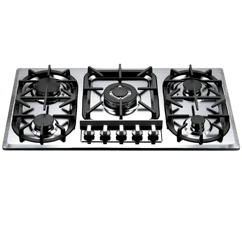 Eingebauter 5 Brenner Edelstahl eingebauter Gasherd Gasherd für den Heimgebrauch