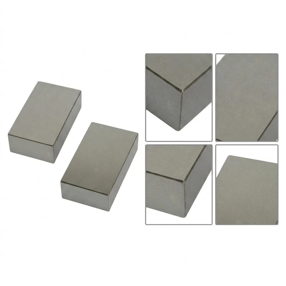Hardened Steel Solid Gauge Blocks 25 50 75 mm No Hole Matched Pair for CNC Machining and Engineering Calibration Tasks
