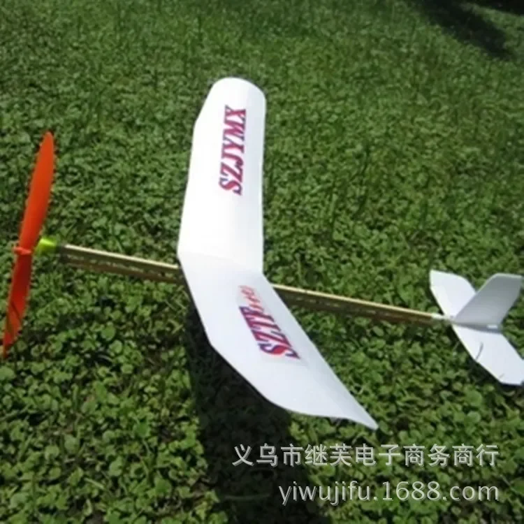 Rubber Bands Power Airplane Glider Hand Launch Throwing Foam Outdoor Toy