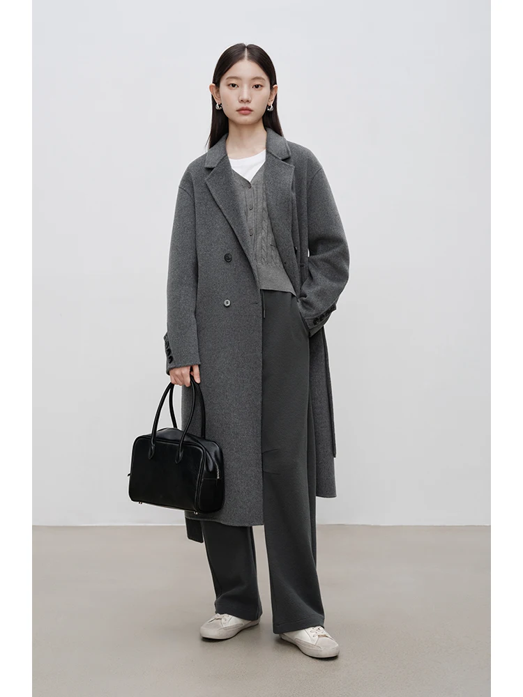 

Slimming Knitted Banana Pants High Waist Wide Leg Casual Trousers for Women Spring New Sle Floor Length Casual Pants