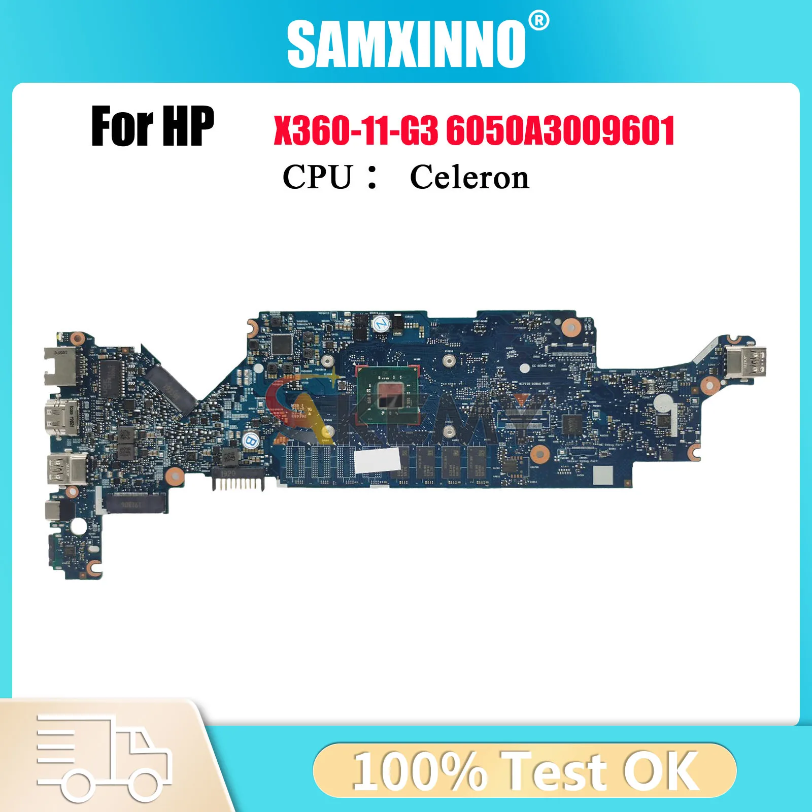6050A3009601 Für HP ProBook X360 11 G3 Laptop Motherboard L43772-601 L43774-601 Mit N4000 N4100 CPU 4GB RAM 100% vollständig Getestet