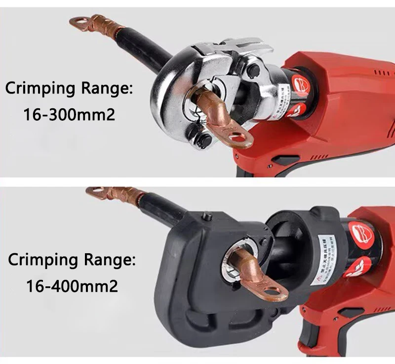 Rechargeable Hydraulic Pliers Brushless Motor BL-300/400 Electric Copper-Aluminum Terminal Crimping Pliers Digital Display