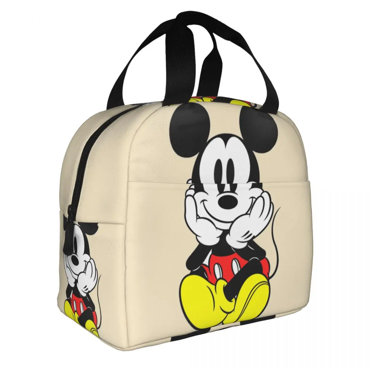 Mickey Mouse Kawaii Cartoon borsa termica per il pranzo borsa termica contenitore per il pranzo grande Tote Lunch Box Food Bag Beach Travel