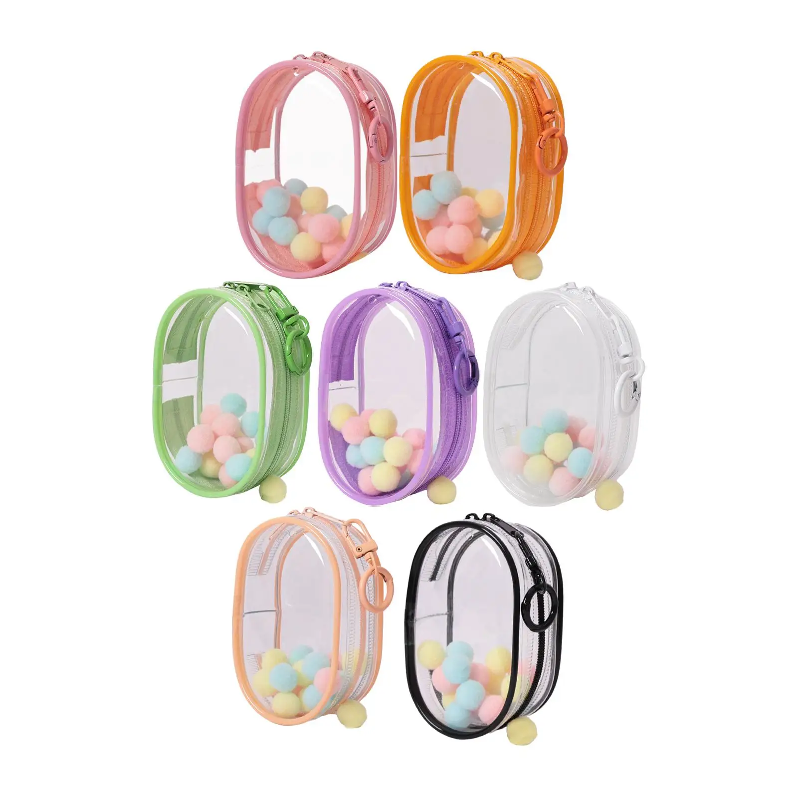 Opbergtas voor minifiguren en zachte ballen Doorzichtige displaytas voor figuren Opbergtas voor mini-poppen voor actiefiguren Popverzamelaars