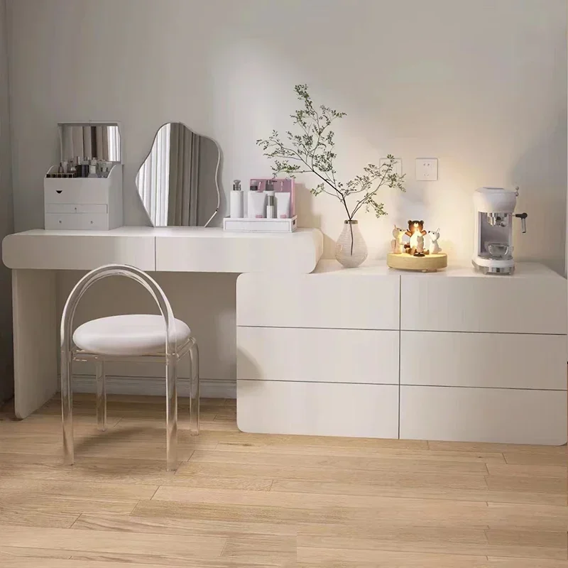 Dressing Top Vanity Small Desk Comfortable Bedroom Cheap Set Bedroom Nail Table AntiqueWhite Makeup Tocadores Maquillajes