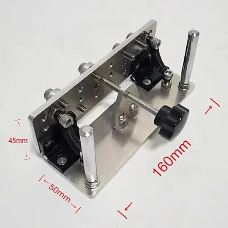 Handheld V-Jaw 304 Stainless Steel DIY Sharpening Tools with Fixed-Angle Grinder Jig for Blade Blank Rough Grinding Sanded